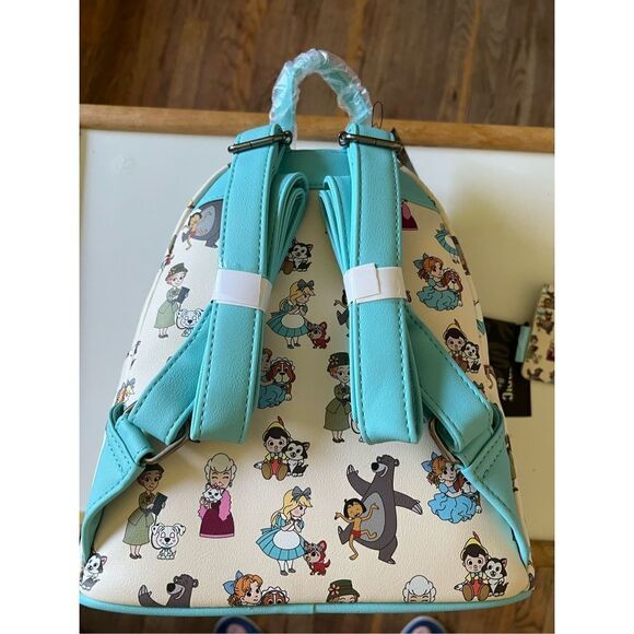 Loungefly Disney Pets Love Backpack + Card Holder Bundle - Picture 4 of 8